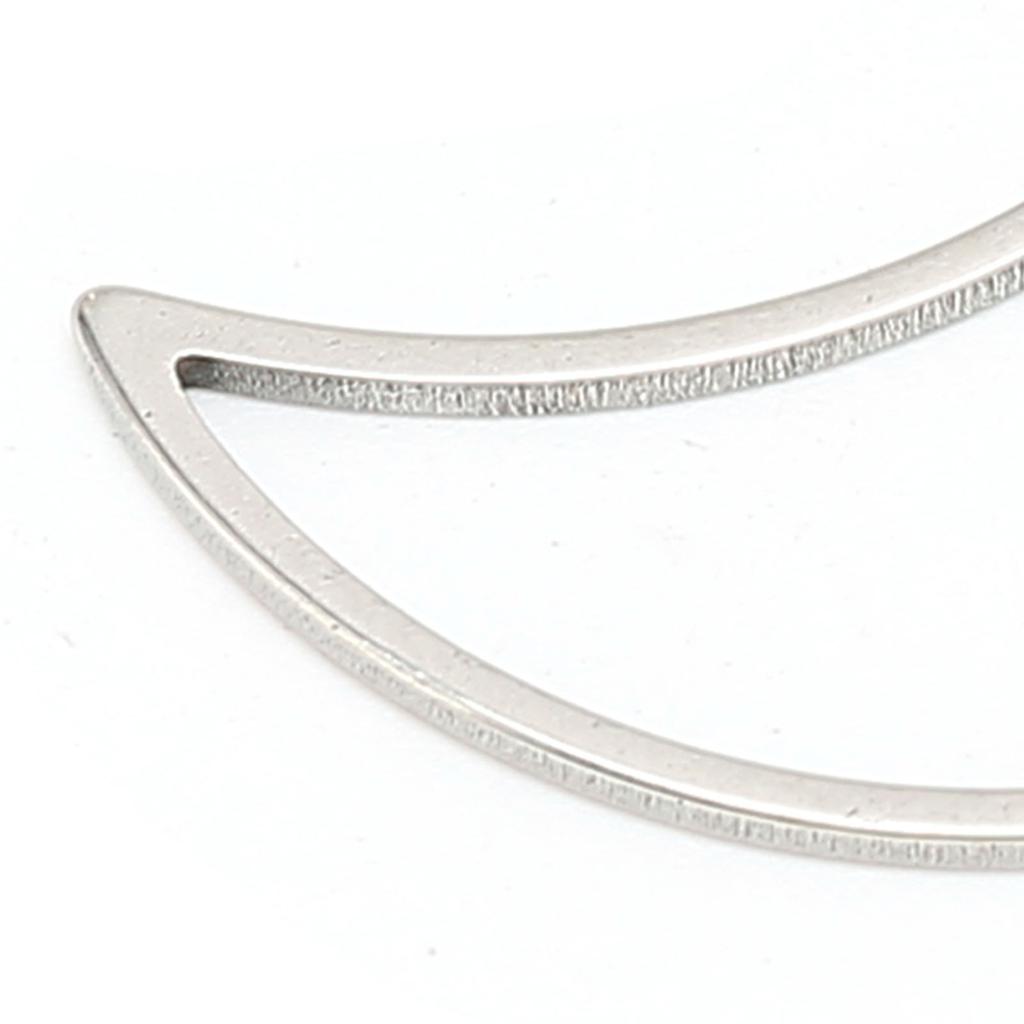 30pcs Moon Shaped Jewelry DIY Hollow Frame Metal Open Bezel Pendant for Resin CraftMoon Shape S