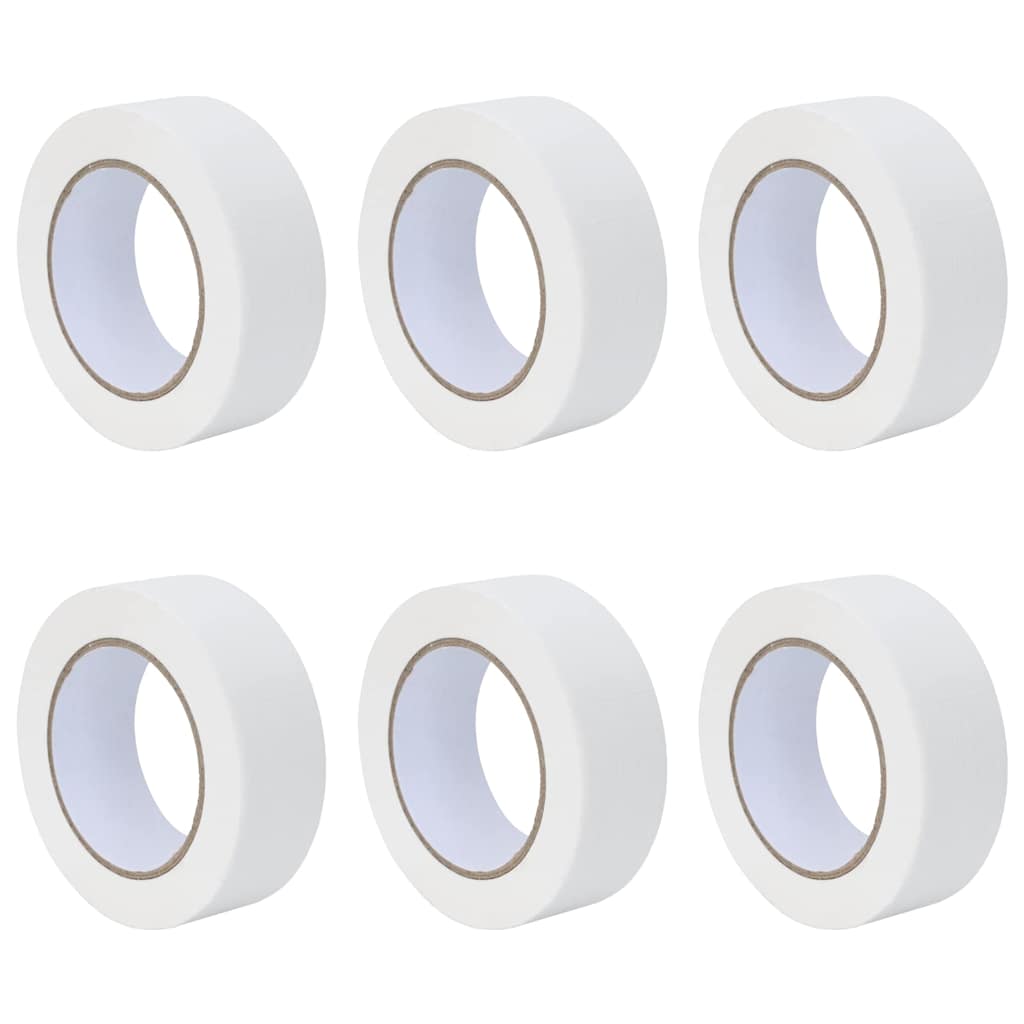 Painter s Masking Tape 6 pcs White 38 mm x 50 m Paper