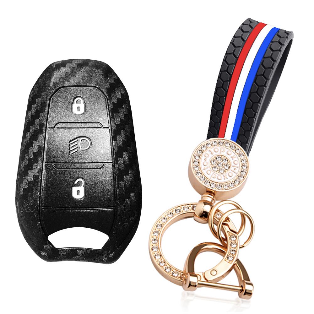 Car Remote Key Case Cover For Citroen C4 C5 X Berligo DS3 Shell For Peugeot 208 308 508 2008 3008 5008 Rifter Keychain Holder