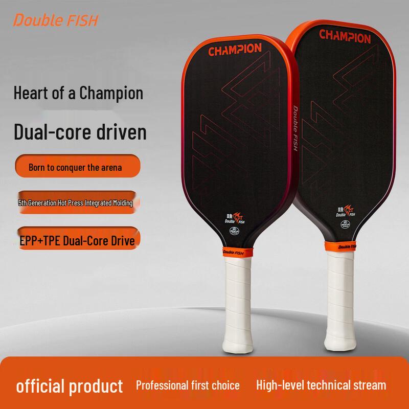 Double Fish Champion Carbon Fiber Pickleball Paddle