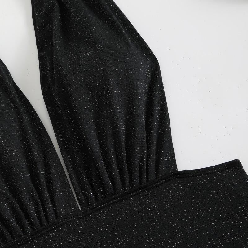 One-piece Swimsuit Female Tight Sexy Hot Girl Bikini Deep V Backless High-end No