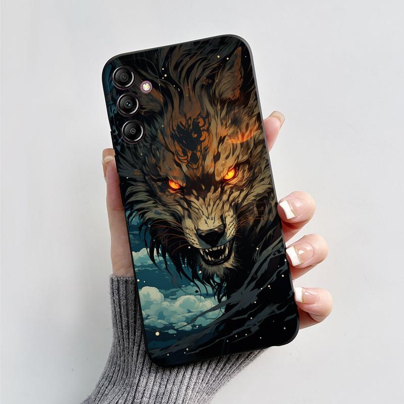 For Samsung A14 Case Galaxy A14 5G Cover SM-A145F A145M SM-A146B Luxury Fashion Black Silicone Phone Case Shockproof Back Cover