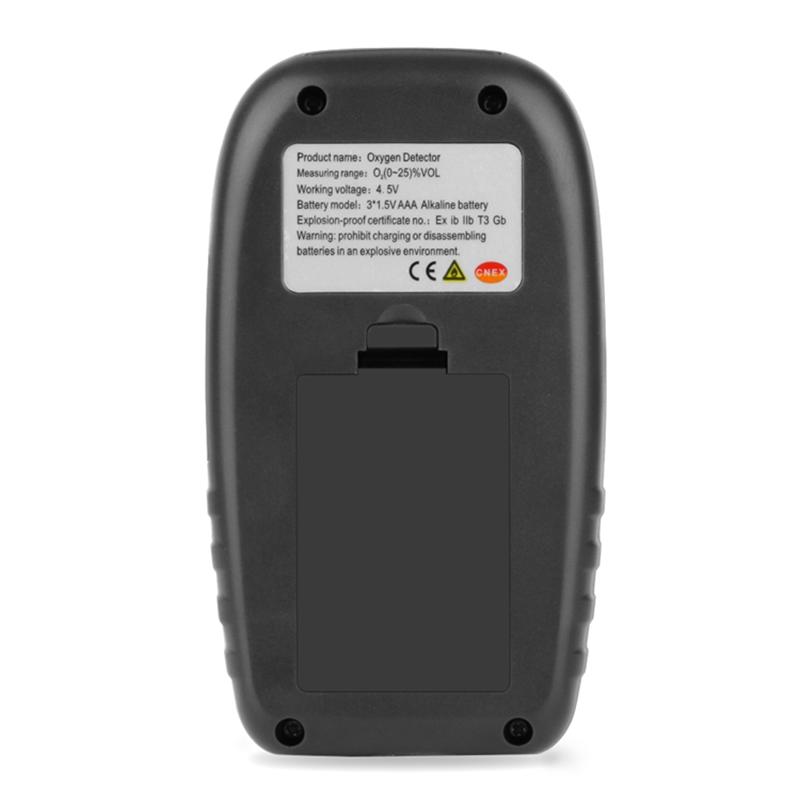 Detector Portabil Nou de Oxigen Afișaj LCD Mini Auto Monitor de Temperatură Gaz O2 Analizor Gaz Oxigen Alarmă Sonoră Indicator Buzzer Contor Calitate Aer