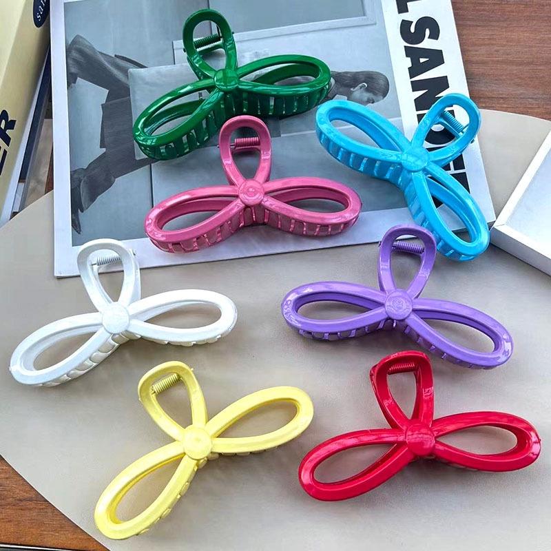 Ins Style Hair Clip With High Capacity And Elegant Bow Design