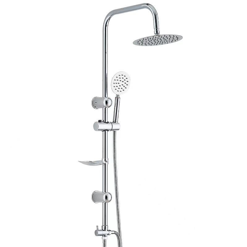 Shower Set with High Pressure Bathroom Shower Head System for Home Hotel Overhead Rainfall Shower Combo Black Round/Square