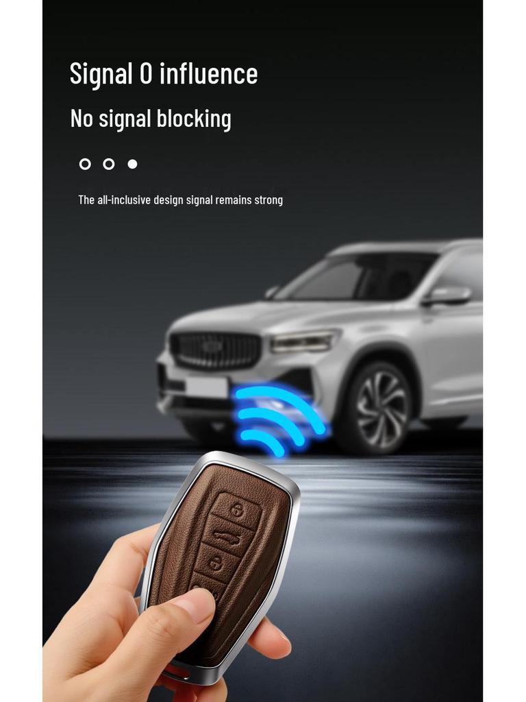 Key Covers for 2021 Geely Boyue PRO & 2020 Xingyue - Unisex Car Key Cases/Clasps