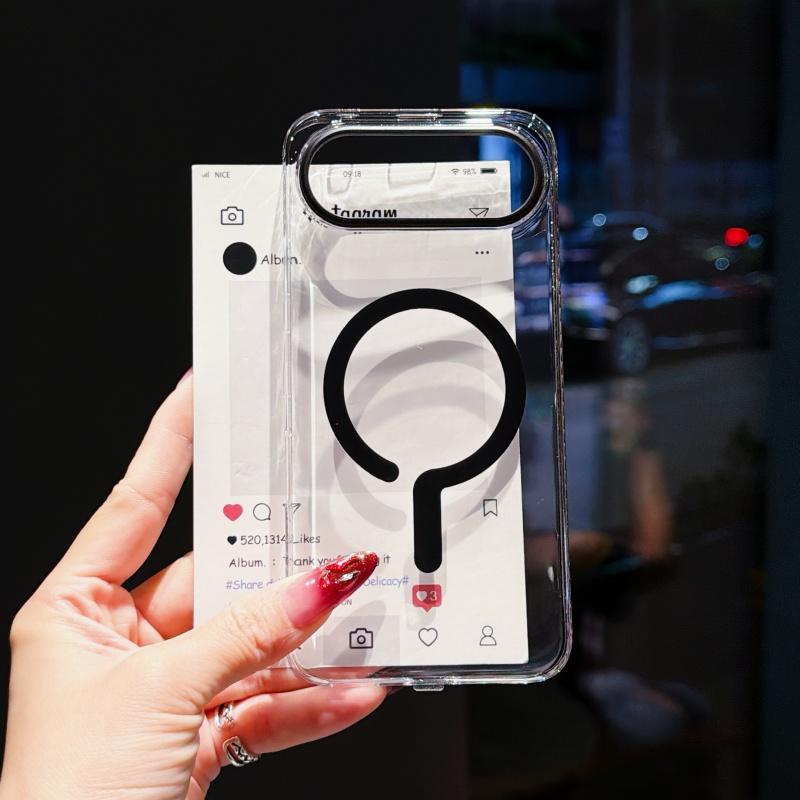 

For Huawei Honor 500 400 Pro Case Ultra-thin Simple Fantasy Transparent Question Mark Magnetic PC Anti-fall Cover HONOR 400 Pro