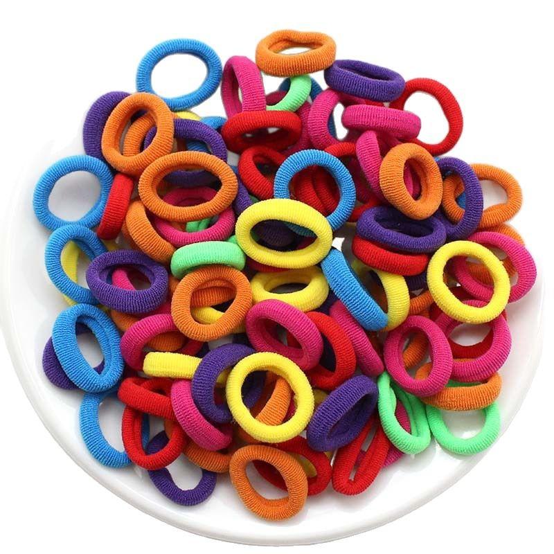 Hair Bands for Girl Kids Colorful Nylon Scrunchie Hair Ties Rubber Band Kids Elastic Hair Leagues Girl Hair Accessories