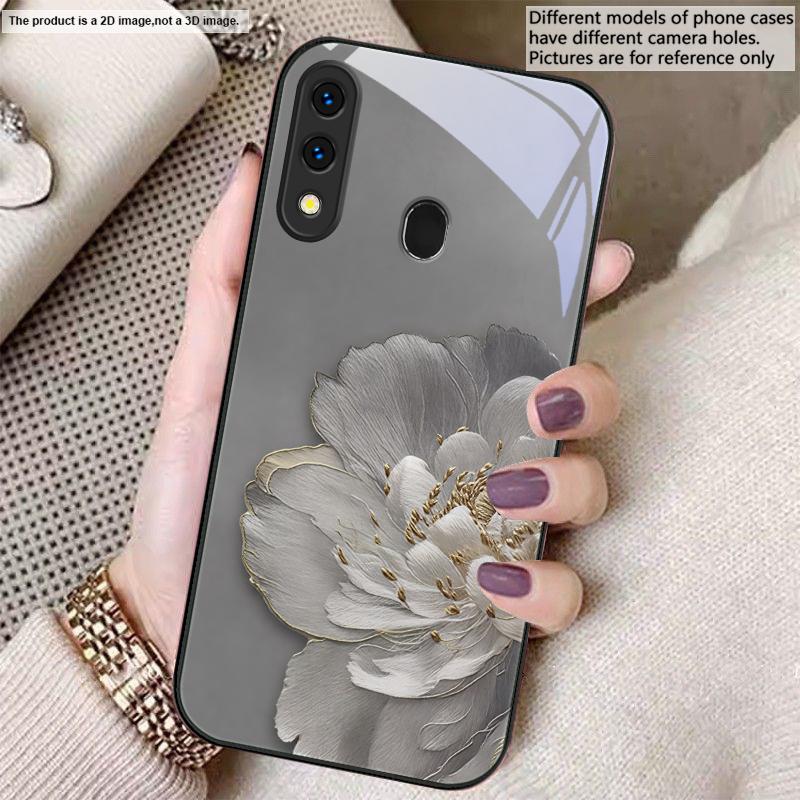 Farbverlauf Blumen Für Samsung A20 30 22 23 24 25 26 31 32 A33 34 35 42 50 51 52 53 54 55 56 70 71 72 73 Glas Handyhülle