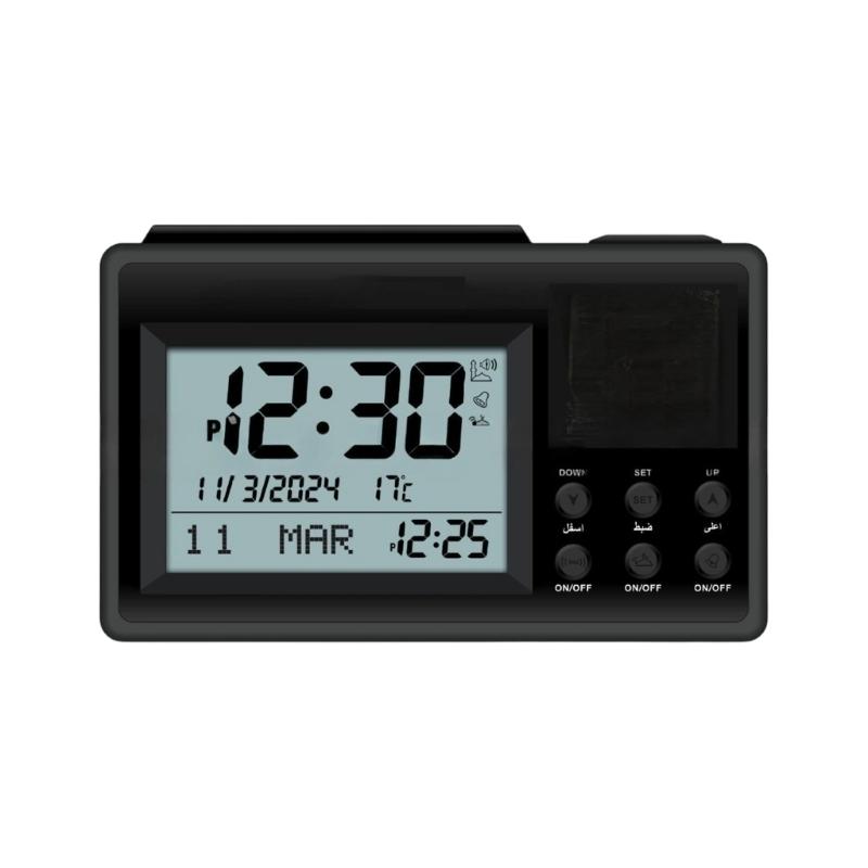 

LCD Desktop Clock Featuring Alarm Temperature Display and Rechargeable USB Charging for Home and Office Use 1