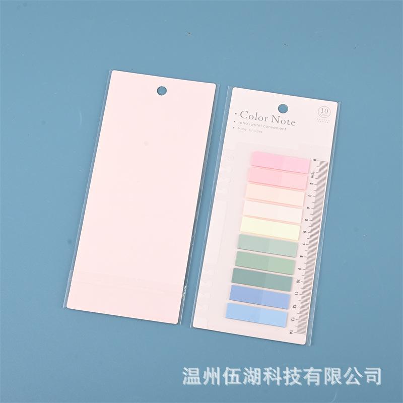 200 Sheets Transparent Sticky Notes Self-Adhesive BookMarkers Posted It Annotation Reading Book Clear Tab Kawaii Cute Stationery