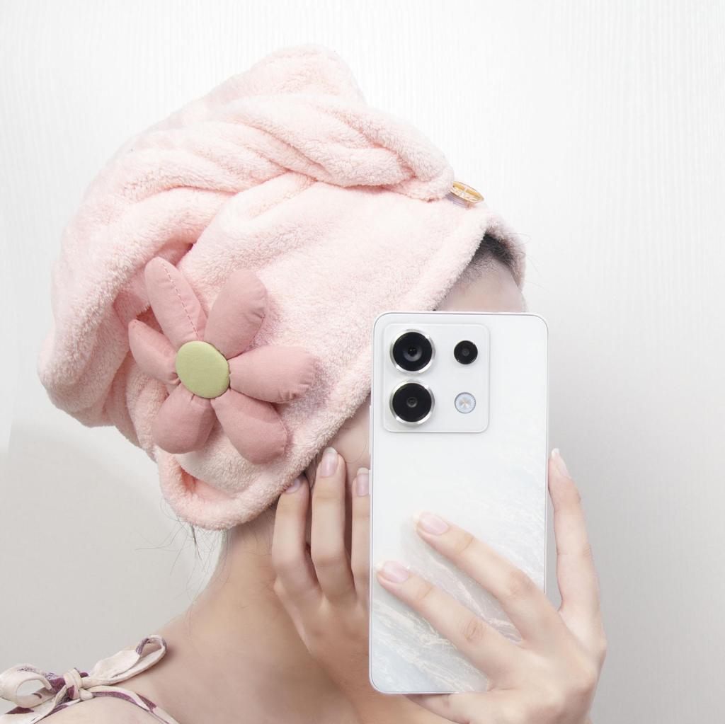 Microfiber Coral Fleece Quick-Dry Hair Wrap Towel