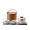 Portable Ceramic Kung Fu Travel Tea Set