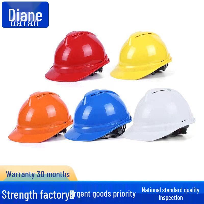 Customized Thickened ABS Safety Helmet: Breathable, Anti-Smash, Fiberglass, National Standard for Construction.