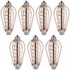 Portable Metal Fishing Feeder Lure Bait Cage Tackle Accessories with Weightcopper Colour 20g(7pcs)