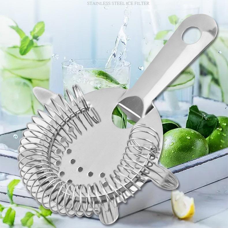 Rose Gold 304 Stainless Steel Cocktail Ice Strainer