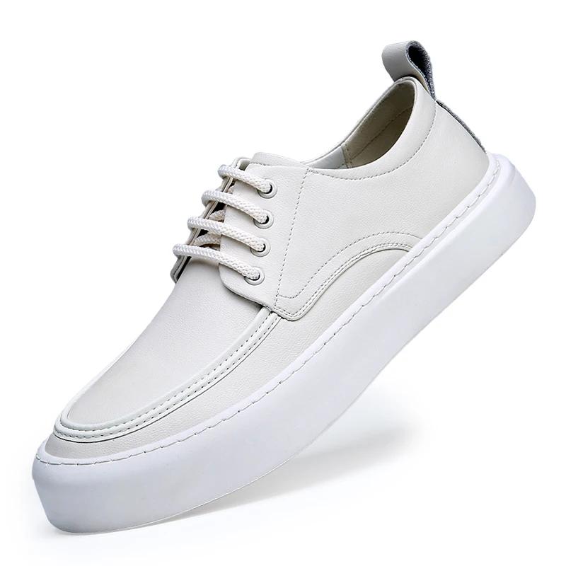 

Модные мужские белые кроссовки на мягкой подошве, удобная повседневная обувь для улицы для мужчин, дышащие кроссовки на шнуровке для ходьбы, обувь для тенниса и скейтборда 44 белый