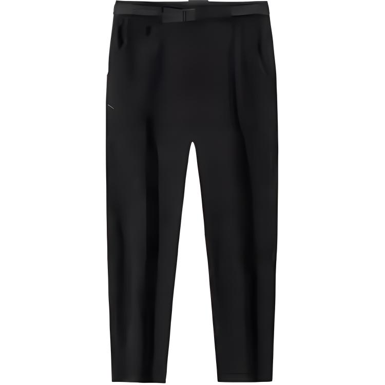 Anta Champion Outdoor Series Solid Color Mid-Rise Comfortable Breathable Versatile Straight-Leg Sports Pants Men bottoms Basic-Black 152510510-3