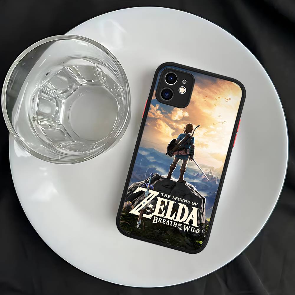 Hot Game The Legend Of Zeldas Silicone Matte Phone Case For Iphone 13 14 15 16 Pro Max 11 12 X Xs Max Soft Cover