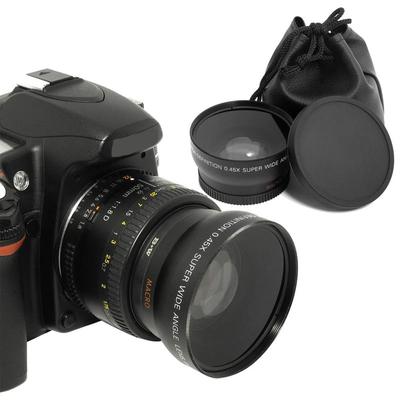 52mm 0.45x Wide Angle Universal Conversion Macro Lens For Dslrs And Digital Cameras