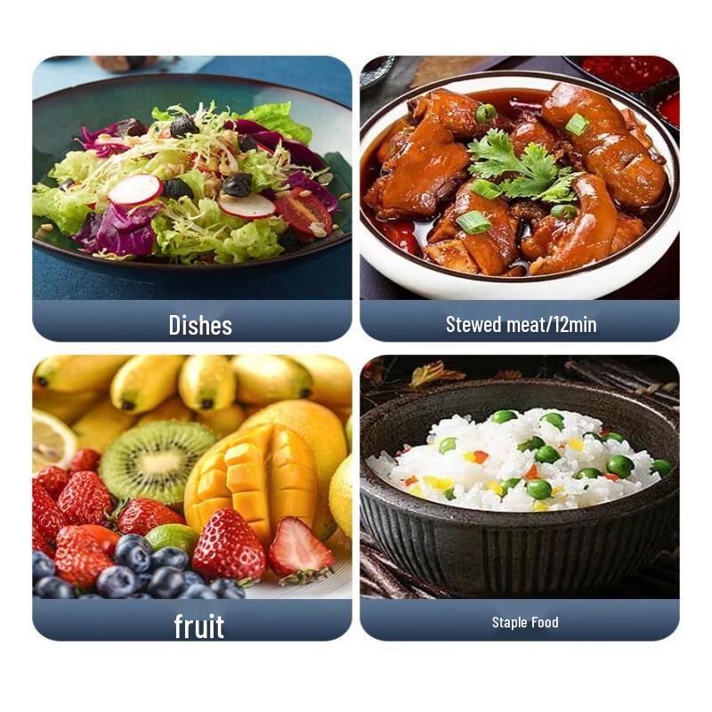 304 Stainless Steel Rectangular Lunch Box with Handle