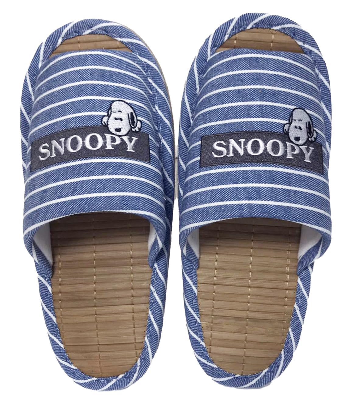 

натуральный верх см [Снупи] Тапочки, Снупи, строчка, синий, 24.0 синий