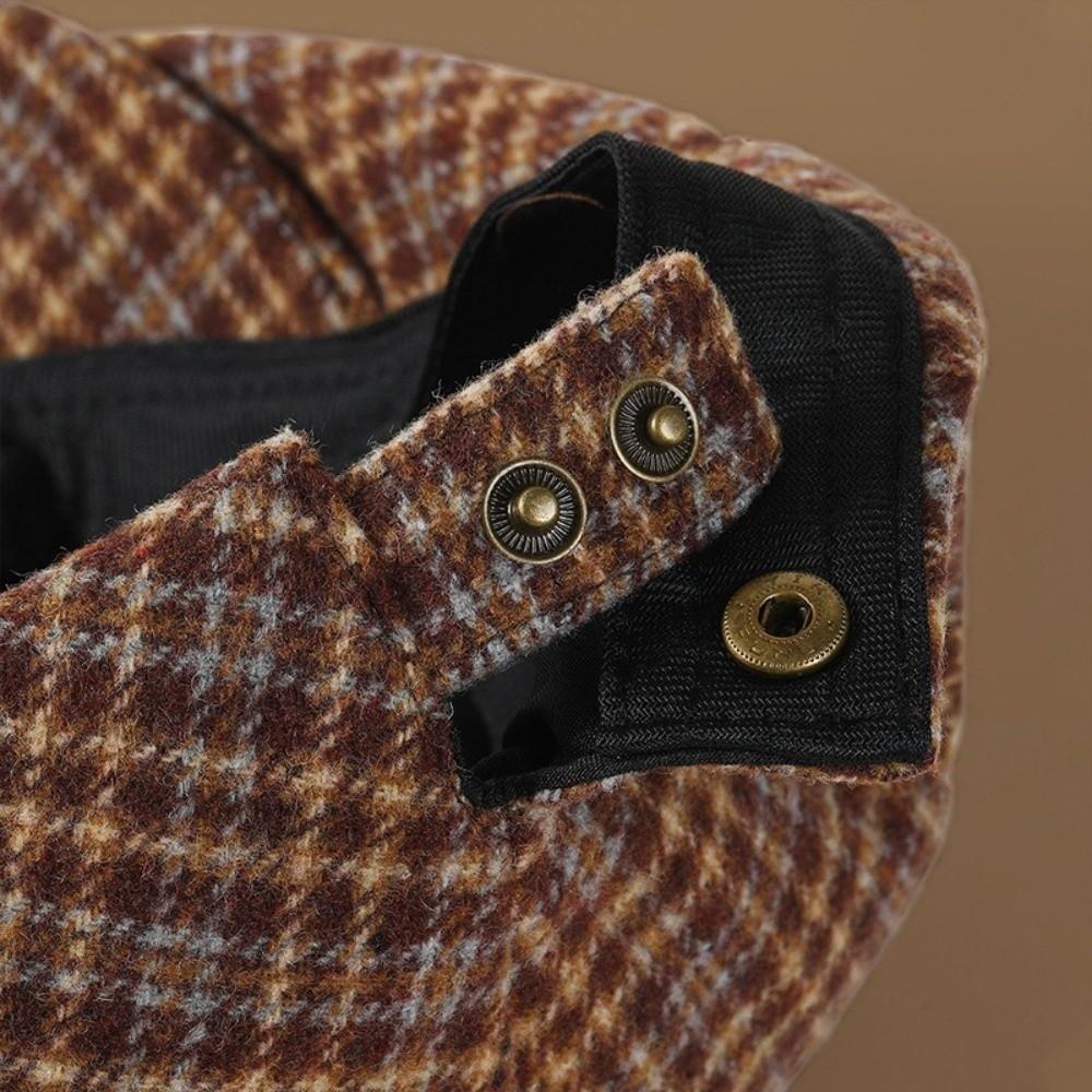 Flat Top Newsboy Cap Vintage Casquette Elegant Golf Driving Cap  Women's Wear