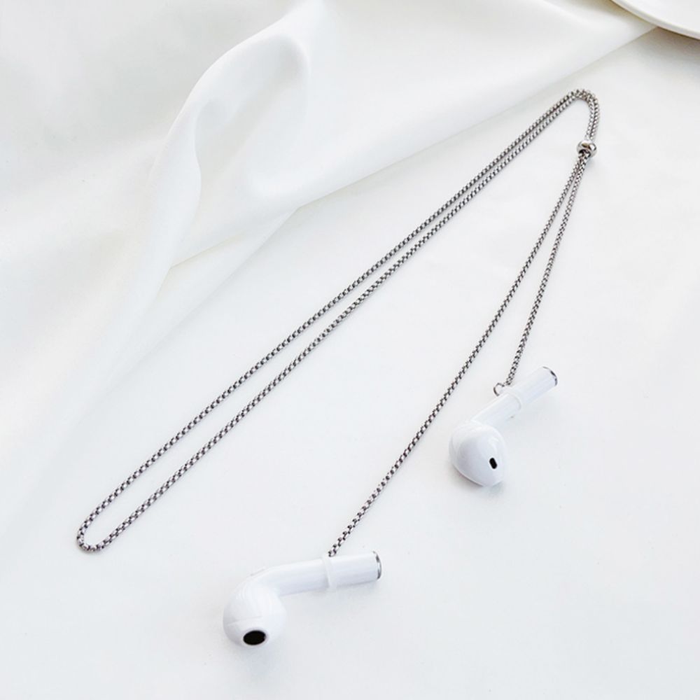 Stainless Steel Bluetooth Earphone Holders Magnet Earphone Necklace  Wireless Earphones