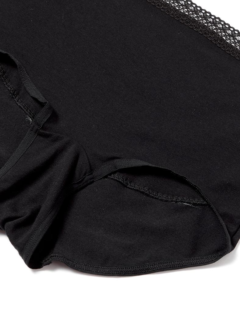 Atsugi Shefree Waist Warm Padded Size L Panties, 86103AS, Black, (28cm Length), Women's