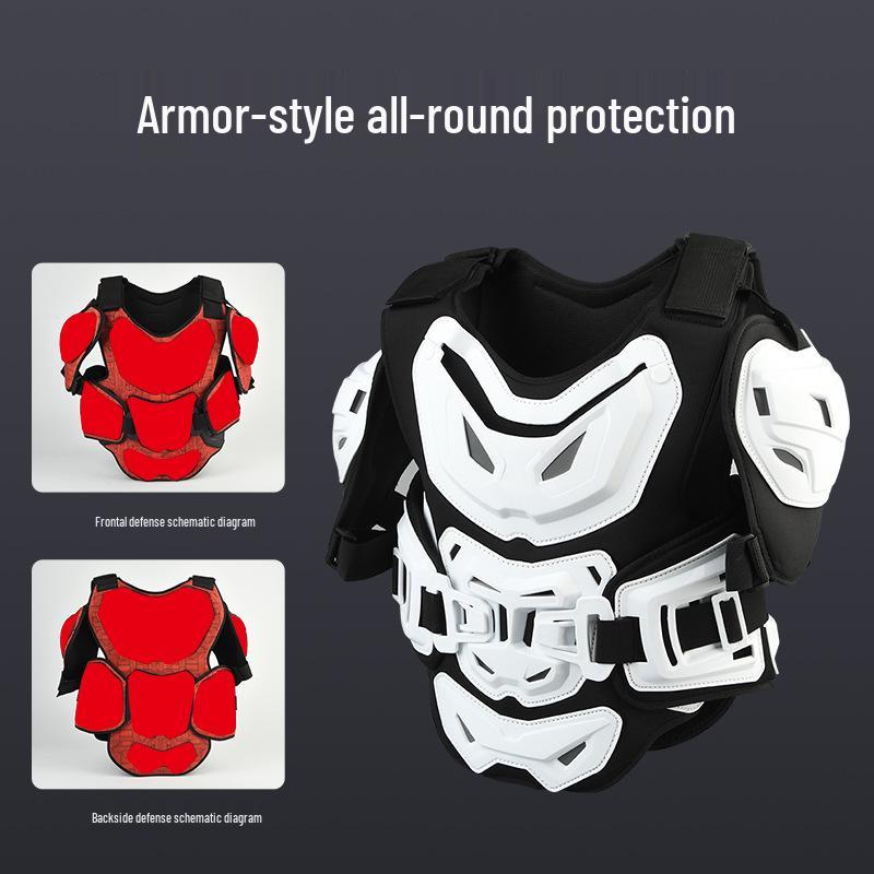 Off-road Motorcycle Chest Protector Gear: Armor, Helmet, Breathable Vest & Back Protector