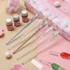 1 Set Glass Pens Threaded Nib Washable Universal Student Dip Writing Pen School Supplies