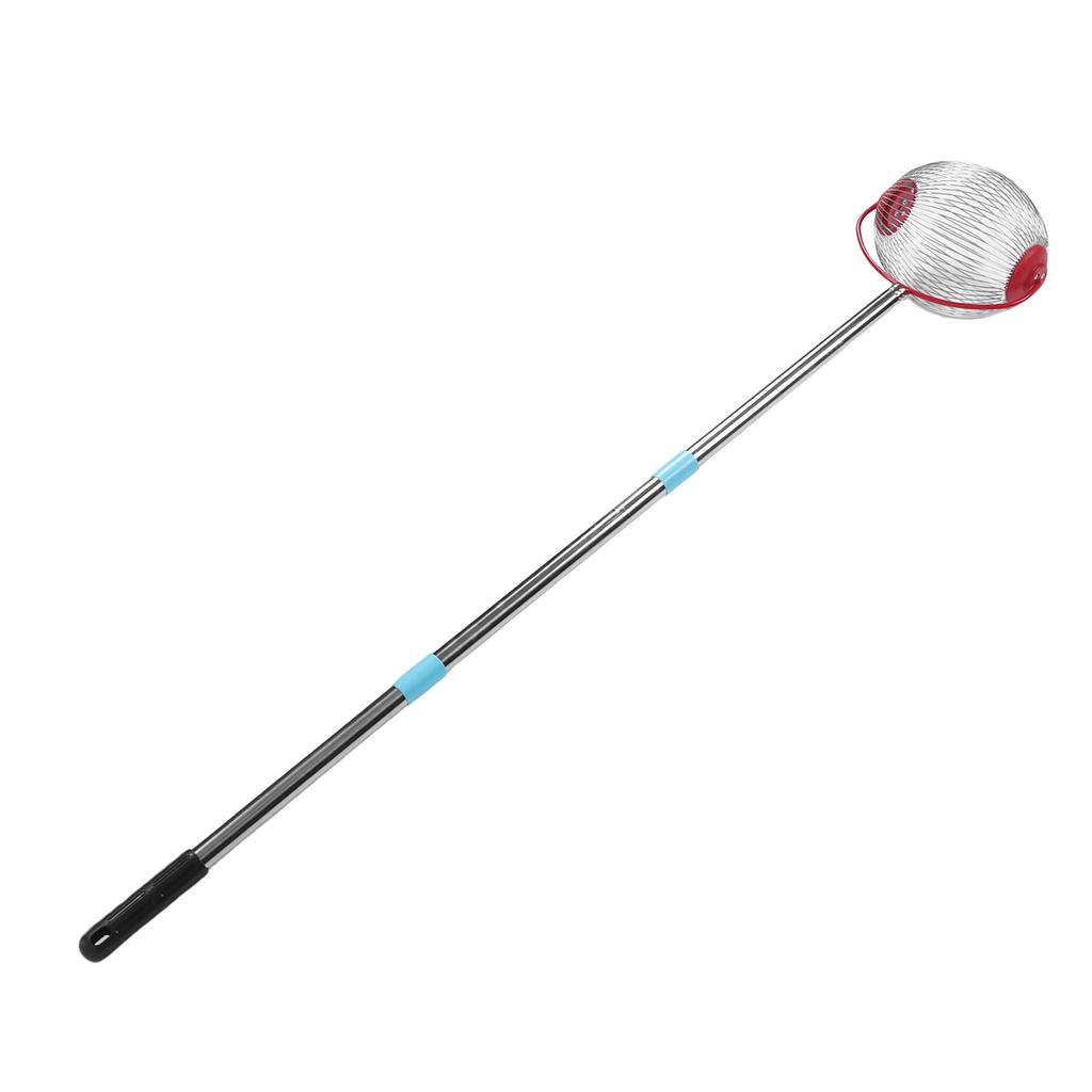 Rolling Nut Gatherer Stainless Steel 44.7 Inch 3 Section Multifunctional Acorn Picker Upper Roller for Pecans Walnuts Outdoor