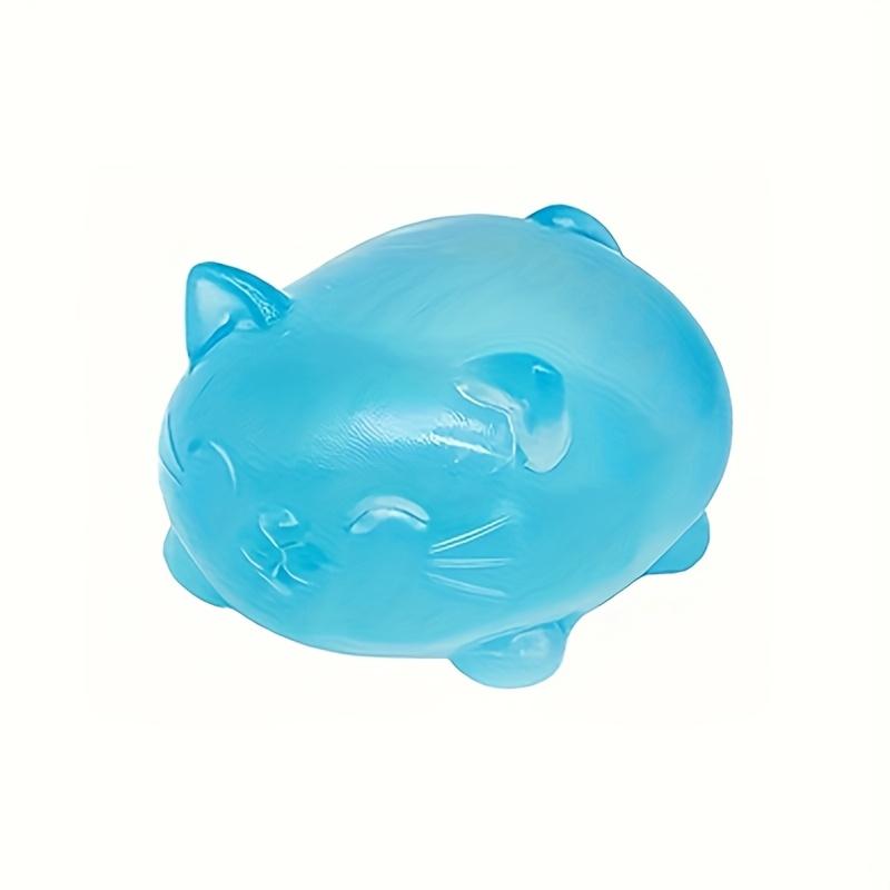 1 Stück Niedliches liegendes Katzen-Squishy-Spielzeug, Weicher dehnbarer Stressabbauer, Tragbares Geschenk für Geburtstag, Kindertag, Ostern
