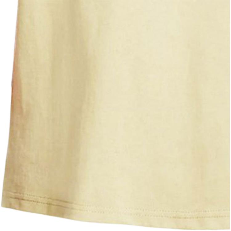 Nike American Vintage Dopamine Logo Print Knit Crew Neck Sport Short Sleeve T-Shirt With Dropped Shoulders Men Tops Yellow FN3697-113