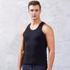 Gilet Homme Col Rond Sans Manches Coupe Ajustée Débardeurs Doux Respirant Hauts à Superposer Sensation Sans Couture Gilet Basique Tenue Quotidienne