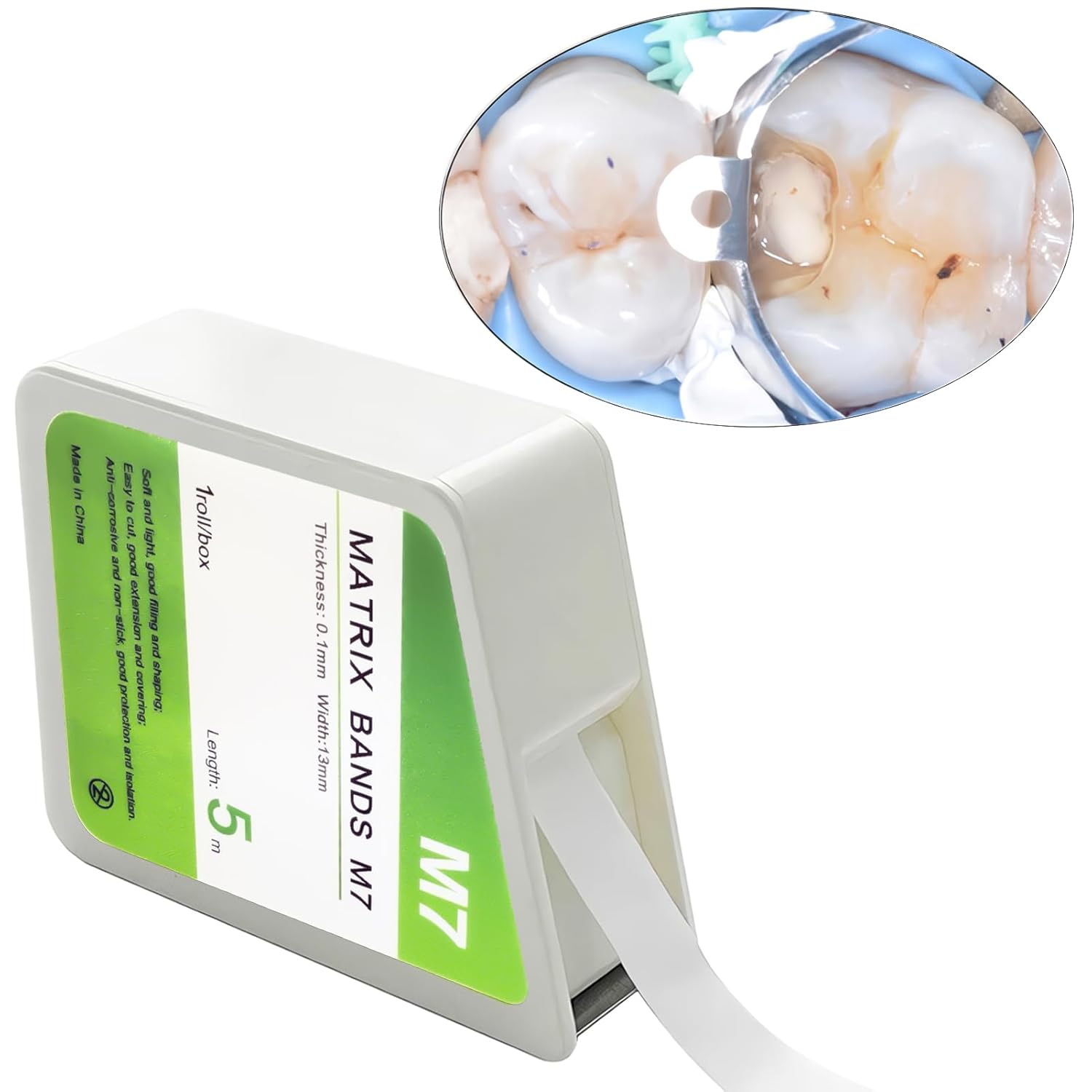 

Стоматологические тефлоновые матрицы белые рулонного типа секционные контурные матричные ленты для плаг-матриц стоматология оральный материал