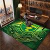 Norwich City Football Print Crystal Velvet Rug, Comfortable Water Absorbent Non Slip Indoor Floor Carpet