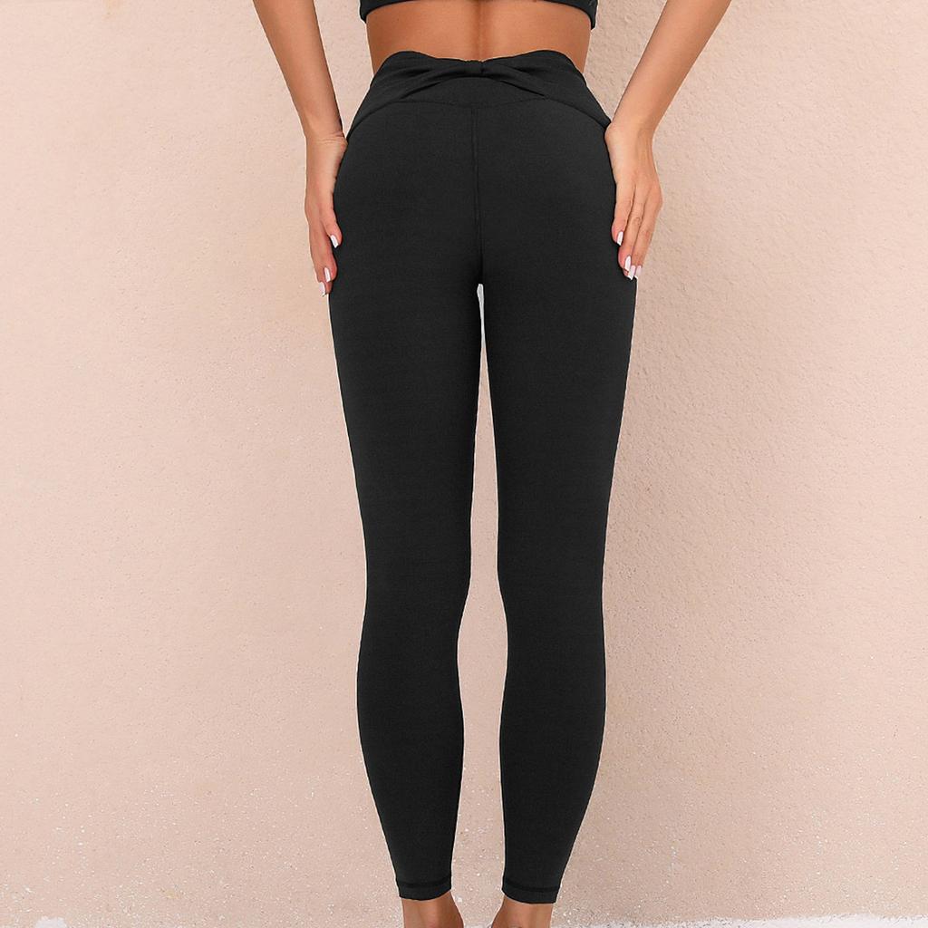 Damen Farbe Hüftheben Sport Fitness Laufen High-Waist Yoga Hose