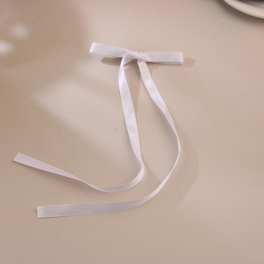 Ballet Style 4cm Bow Duckbill Hair Clip - Sweet Ribbon Hair Accessory