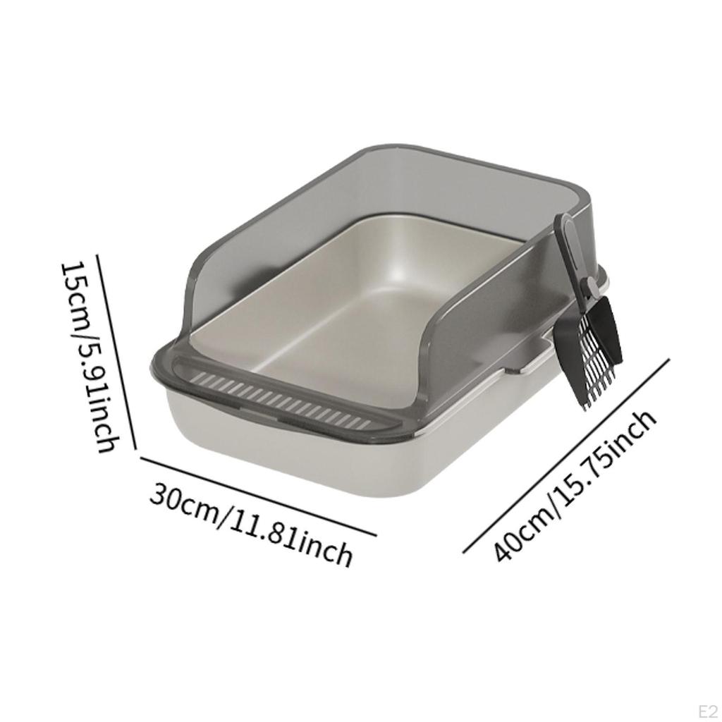 Kočičí záchod s prosévacím podnosem, nočník s vysokými okraji, toaleta pro kotě, potřeby pro domácí mazlíčky, pískoviště U