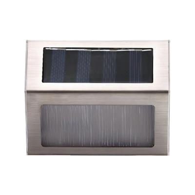 Güneş Enerjili Paslanmaz Çelik 3LED Basamak Lambası Su Geçirmez, Korozyon Önleyici ve Çevre Koruma Duvar Lambası Bahçe Çit Duvarı için