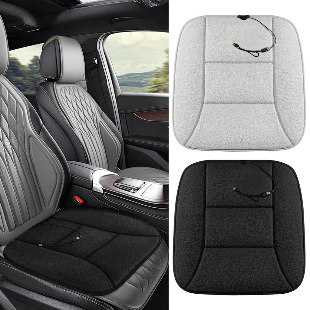 Heated Seat Cushion 12V Electric USB Rechargeable Breathable Auto Accessory Heated Seat Pad For Winter Vehicle SUV Trucks Van