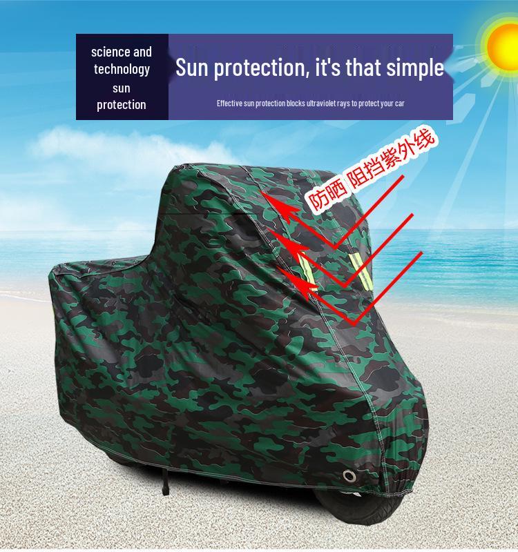 International Motorcycle Rain and Sun Shade: Thickened Cotton-Padded Electric Scooter Cover.