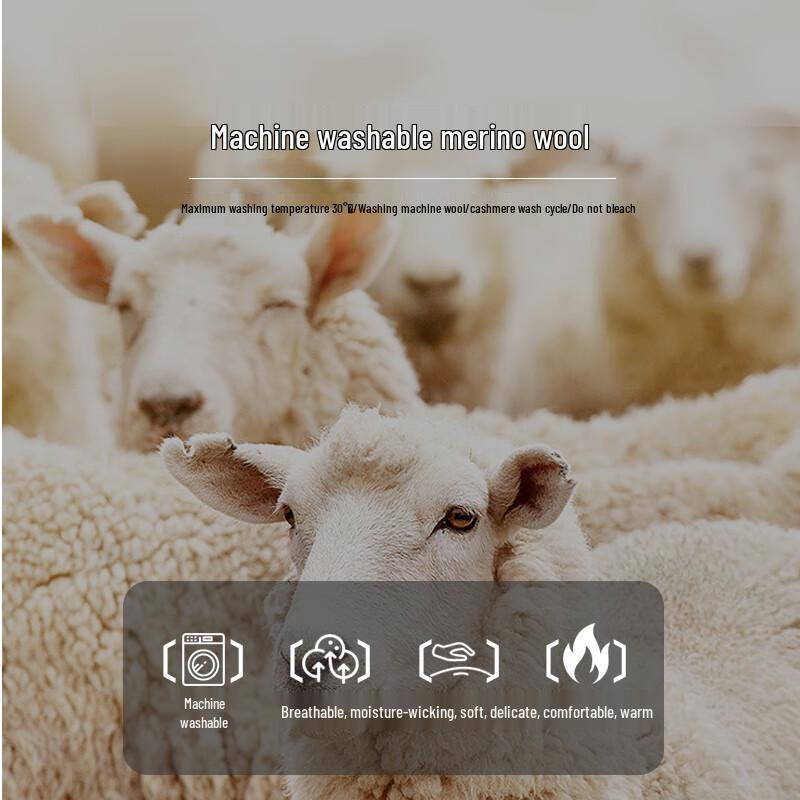 Hengyuanxiang Women's 120-Count Fine Wool Machine Washable Knit Sweater