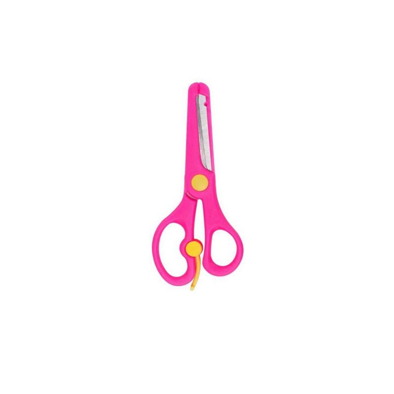 Compact Safety Scissors for Students and Arts & Crafts розовый