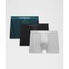 Soft Stretch Active Boxer Brief 3   3 Pack Black Indochine Blue Silver Drop