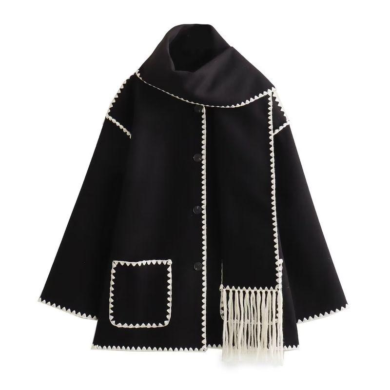 Kaslead Fashion Style Scarf Woolen Knitting Outwear