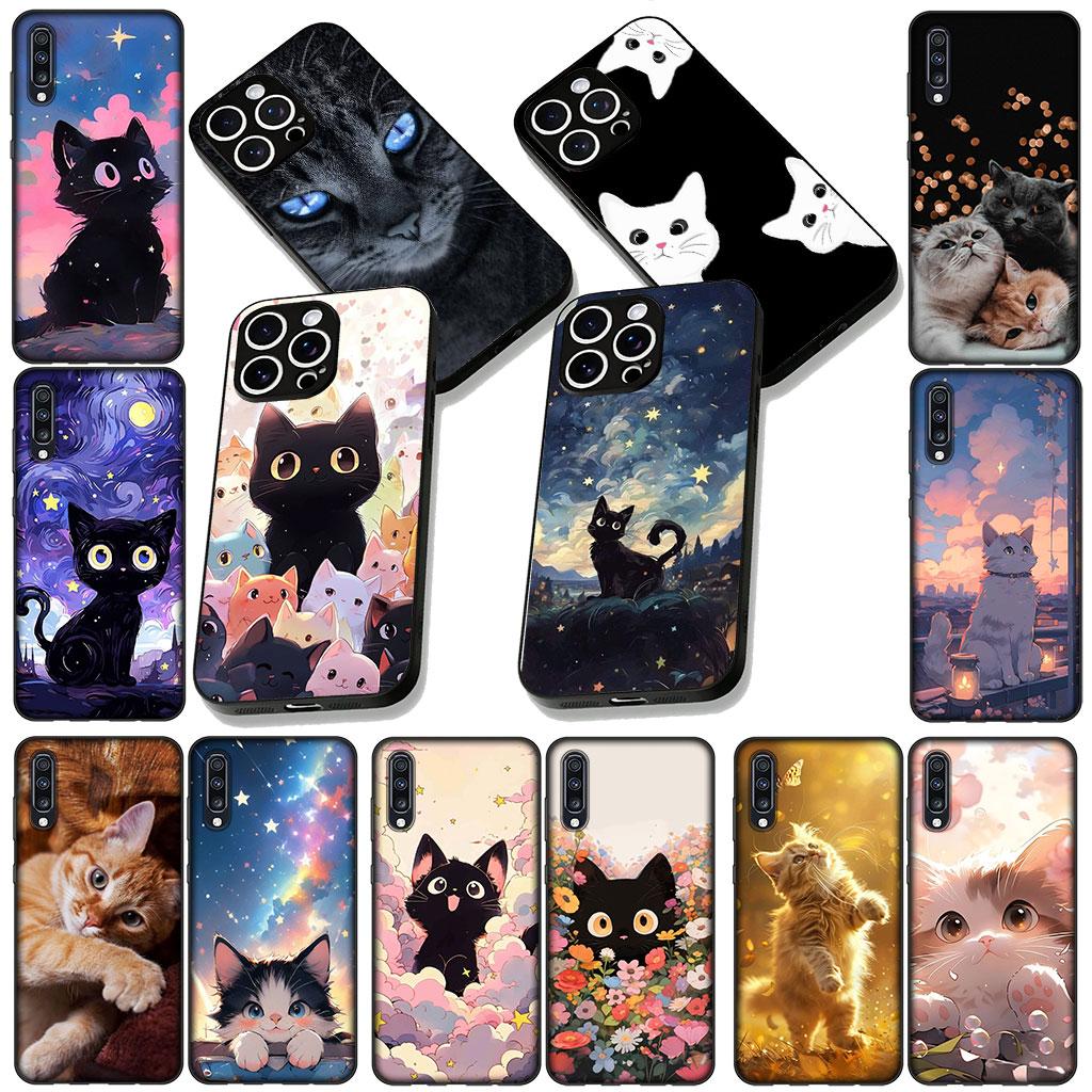 Kitten Cat Meow Anime Casing Phone Cover for Apple iPhone 17 16 14 15 Pro Max Plus 15+ 16E XR ProMax Air 16+ Soft Case