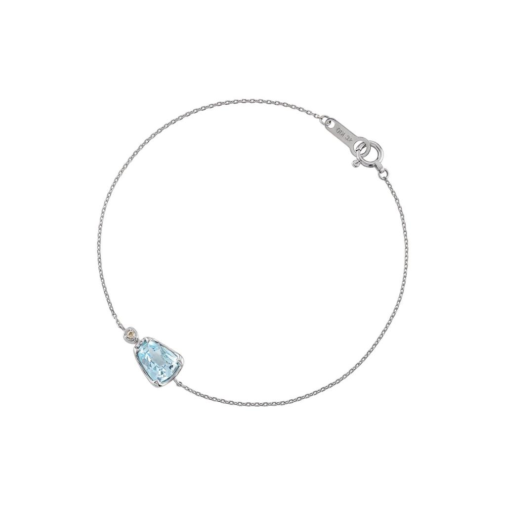 Summer Collection K10 White Gold Bracelet 112526133201 Birthday Gift for Women with Jewelry Case 4℃