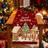 New Year Christmas Table Runner Xmas Party Flag Cover Christmas Table Flag Navidad Gift Merry Christmas Decorations